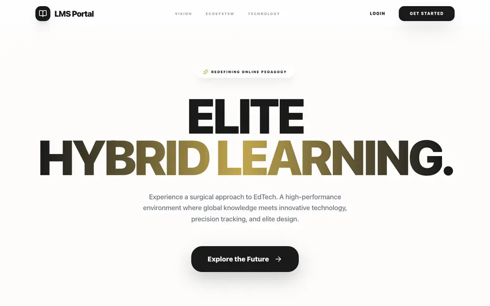 LMS Portal screenshot